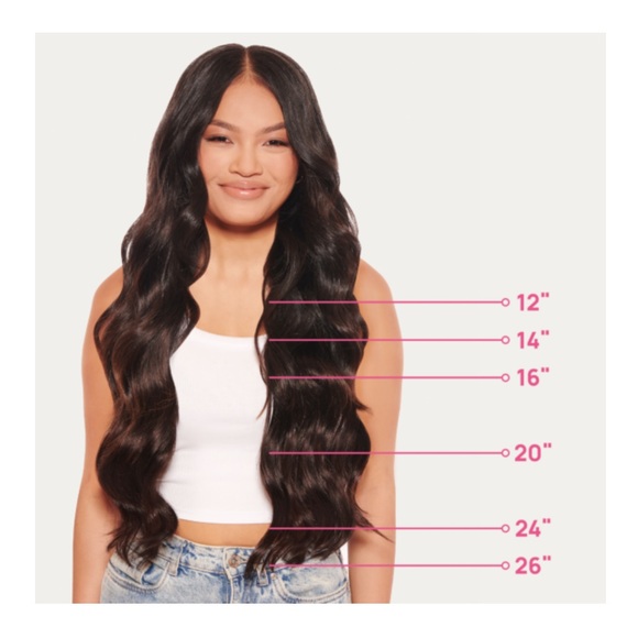 Zala Clip-in Ponytail Human Hair Extensions 22 Inch - 105g - Dark Chocolate #2 - Picture 4 of 10